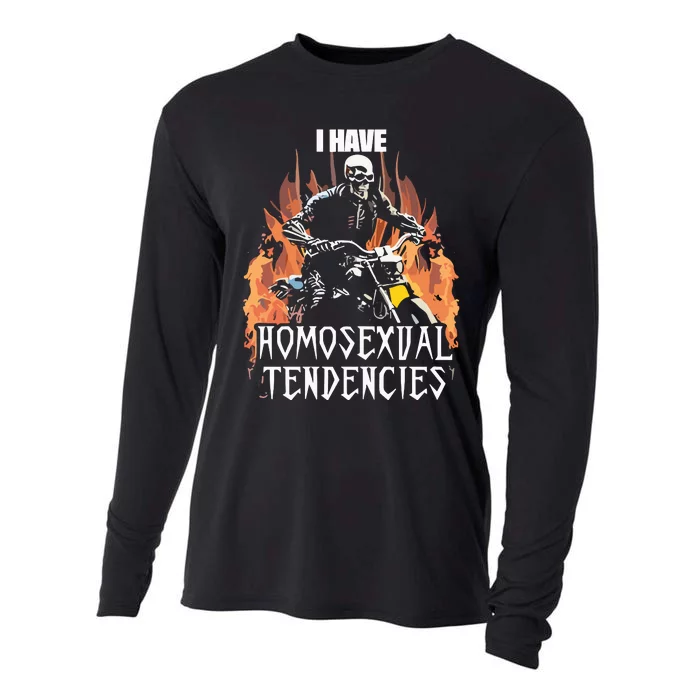 Skeleton I Have Homosexual Tendencies Cooling Performance Long Sleeve Crew