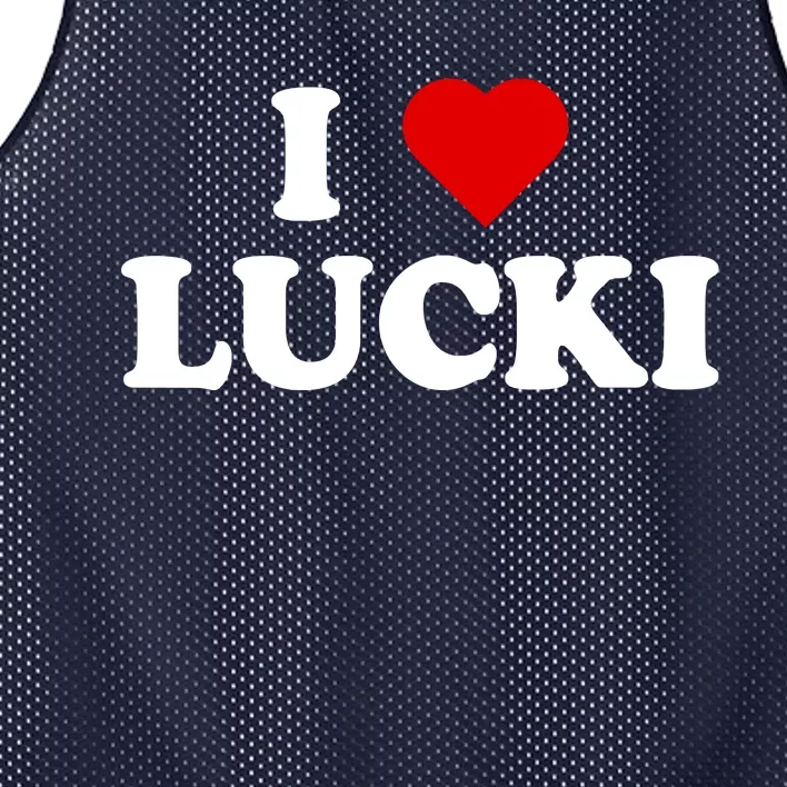 Simone I Heart Lucki I Love Lucki Mesh Reversible Basketball Jersey Tank