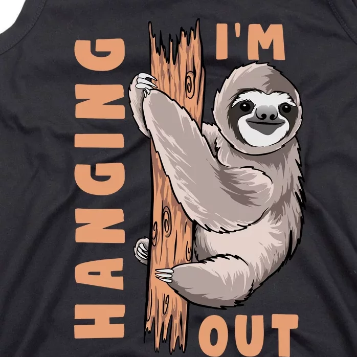 Sloth Im Hanging Out Tank Top