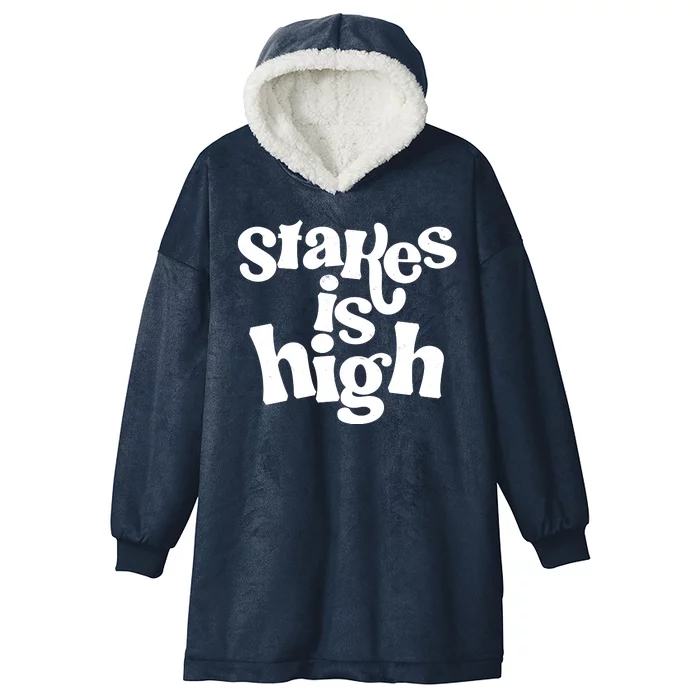 Stakes Is High Hooded Wearable Blanket