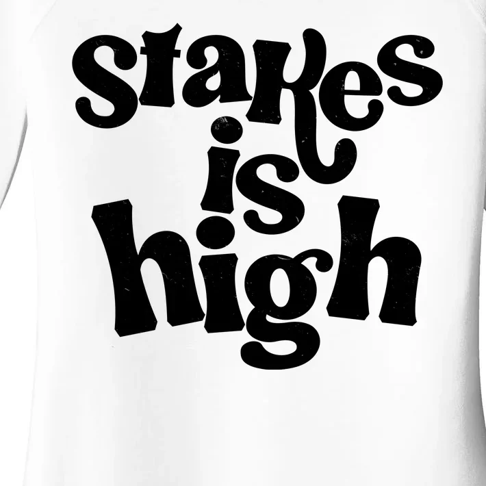 Stakes Is High Women's Perfect Tri Tunic Long Sleeve Shirt