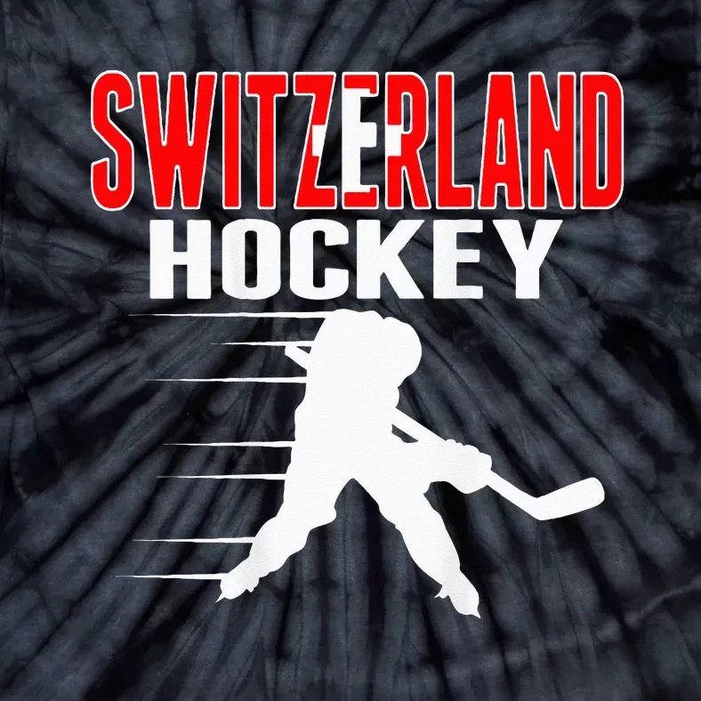 Switzerland Ice Hockey Fans Jersey Support Swiss Hockey Team Tie-Dye T-Shirt