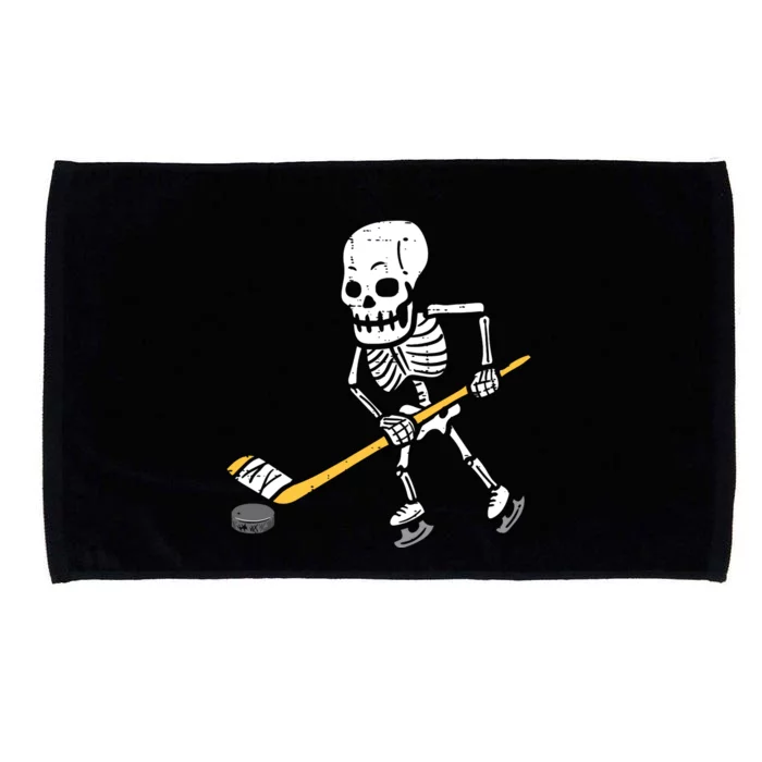 Skeleton Ice Hockey Halloween Costume Spor Boy Microfiber Hand Towel