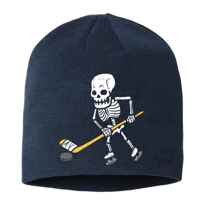 Skeleton Ice Hockey Halloween Costume Spor Boy 8 1/2in Sustainable Knit Beanie