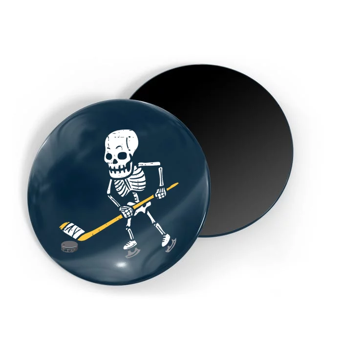 Skeleton Ice Hockey Halloween Costume Spor Boy Magnet