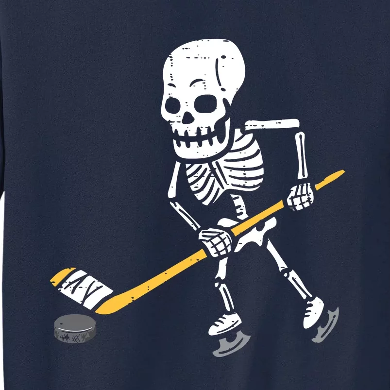 Skeleton Ice Hockey Halloween Costume Spor Boy Tall Sweatshirt