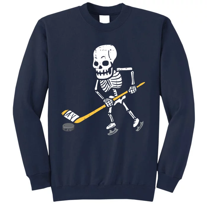 Skeleton Ice Hockey Halloween Costume Spor Boy Tall Sweatshirt