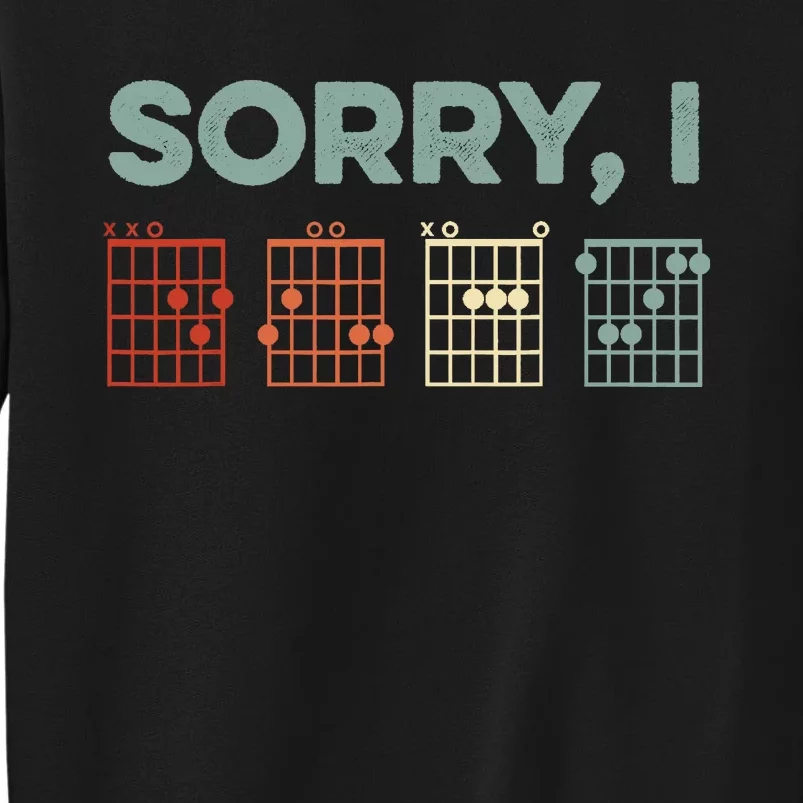 Sorry I-DGAF Hidden Message Guitar Chords Music Note Sweatshirt