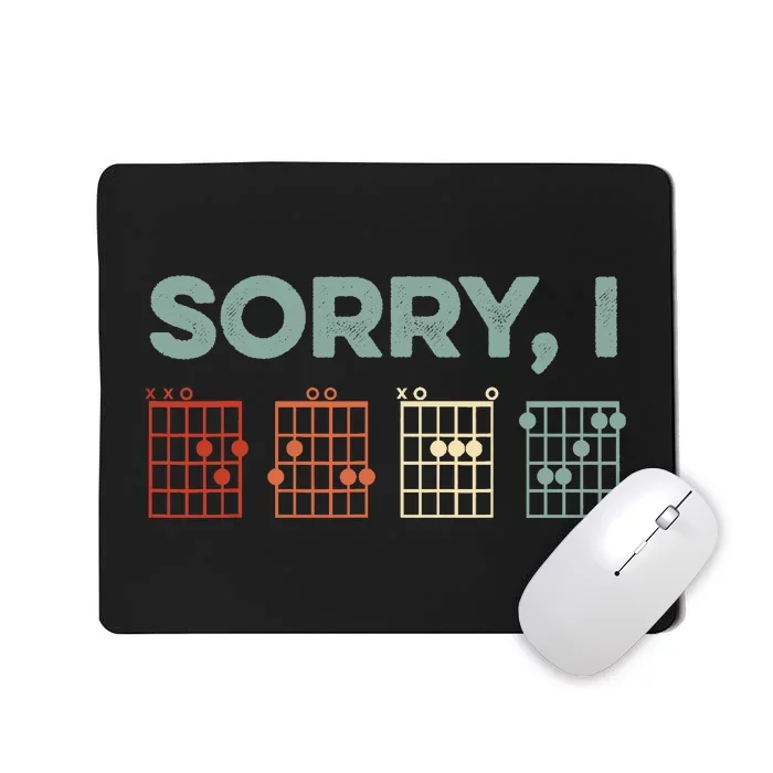 Sorry I-DGAF Hidden Message Guitar Chords Music Note Mousepad