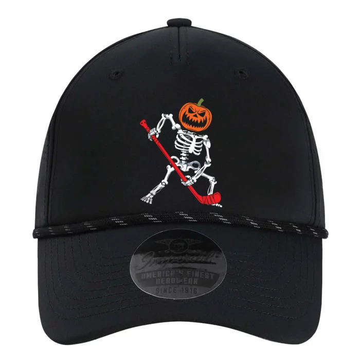 Skeleton Ice Hockey Halloween Pumpkin Hockey Boy Performance The Dyno Cap