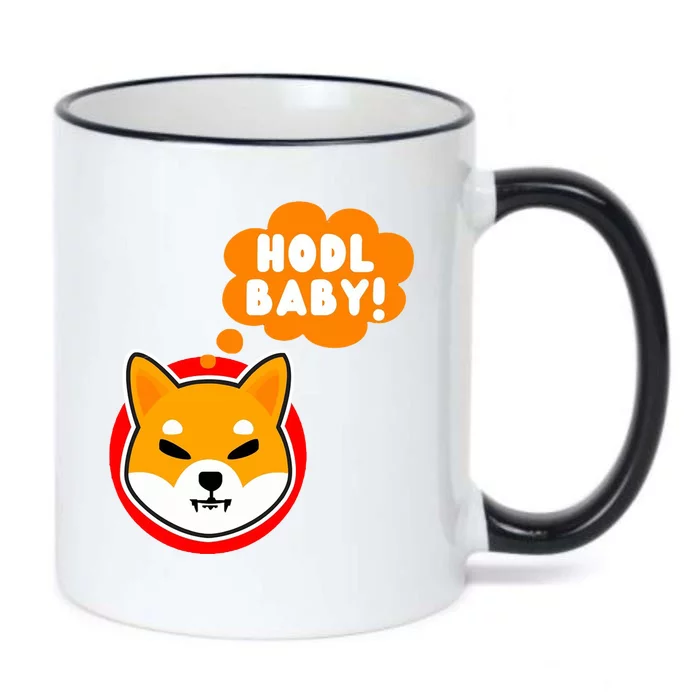 Shiba Inu Hodl Baby Black Color Changing Mug