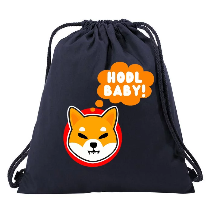 Shiba Inu Hodl Baby Drawstring Bag