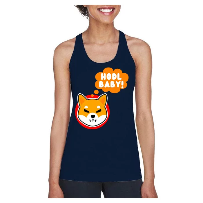 Shiba Inu Hodl Baby Women's Racerback Tank