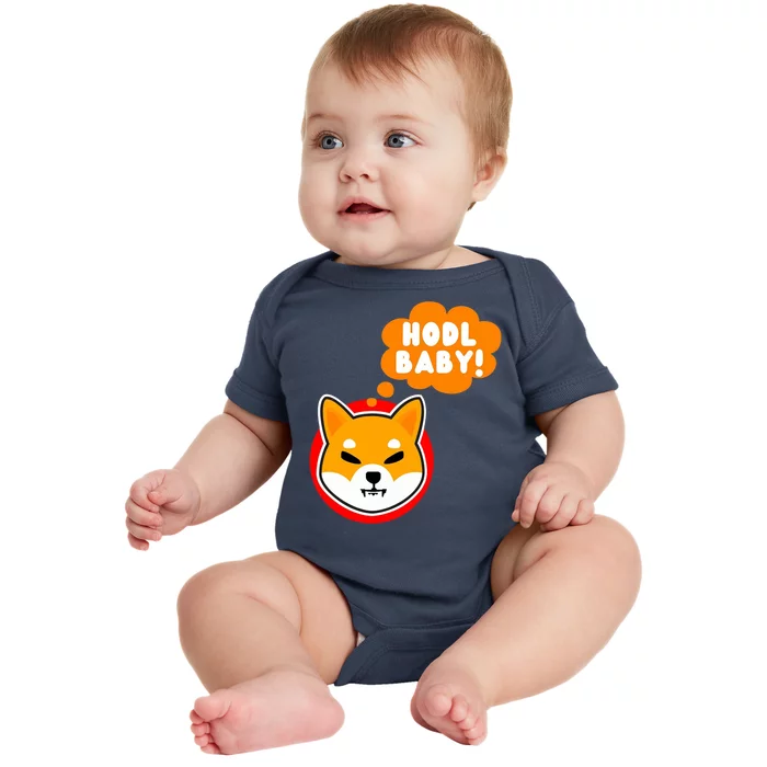 Shiba Inu Hodl Baby Baby Bodysuit