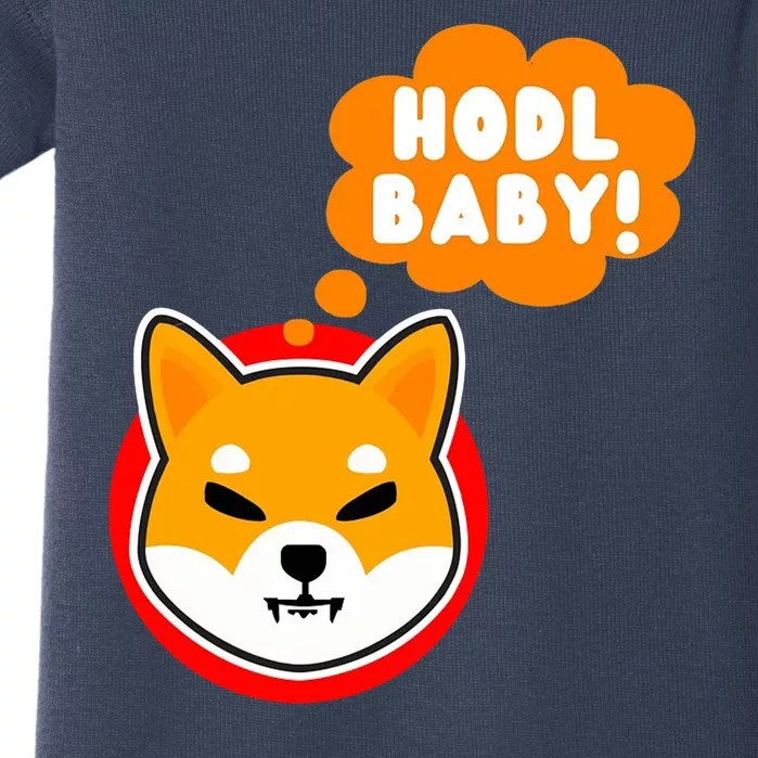 Shiba Inu Hodl Baby Baby Bodysuit