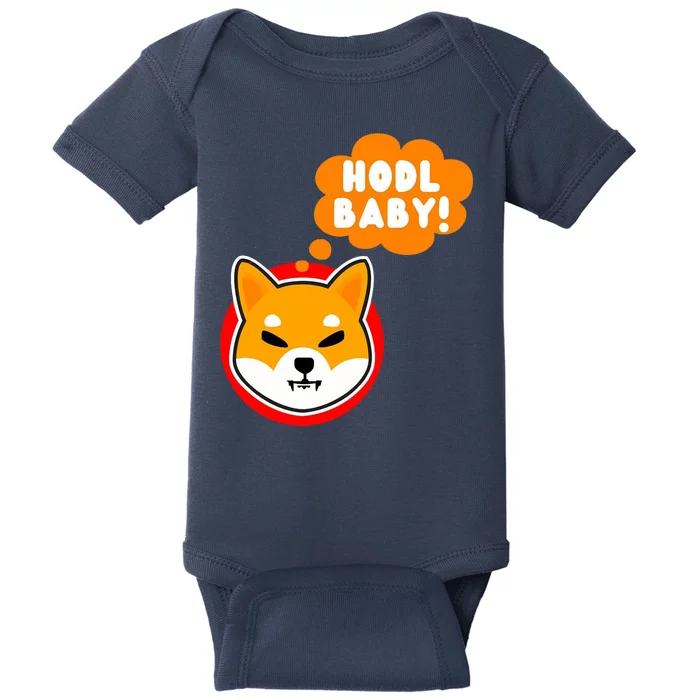 Shiba Inu Hodl Baby Baby Bodysuit