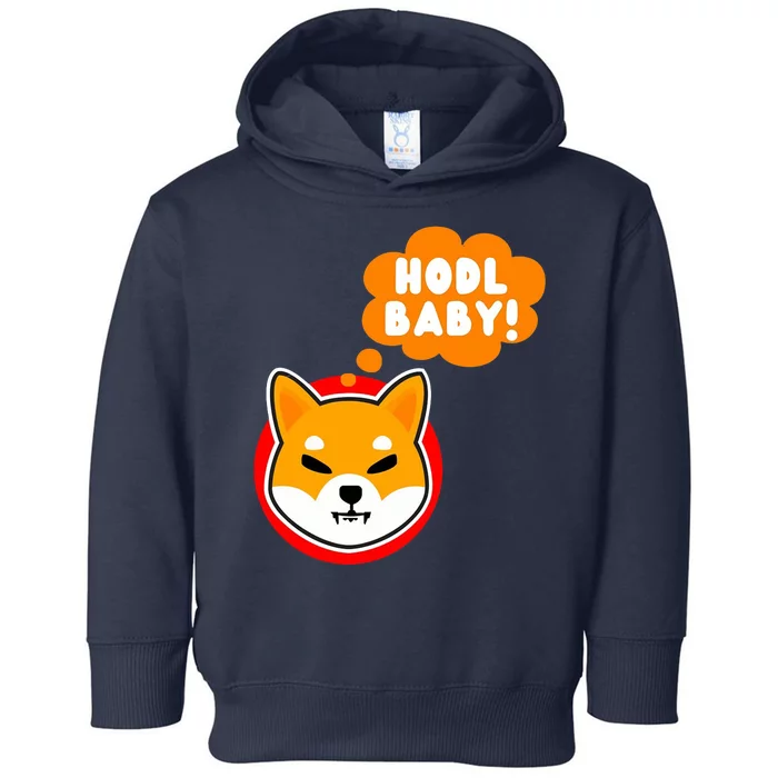 Shiba Inu Hodl Baby Toddler Hoodie