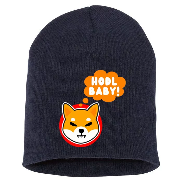 Shiba Inu Hodl Baby Short Acrylic Beanie