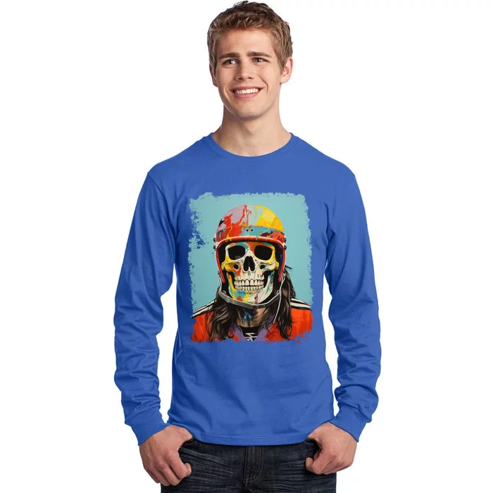 Skeleton Ice Hockey Great Gift Tall Long Sleeve T-Shirt