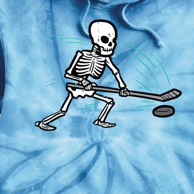 Skeleton Ice Hockey Halloween Costume Boy Tie Dye Hoodie