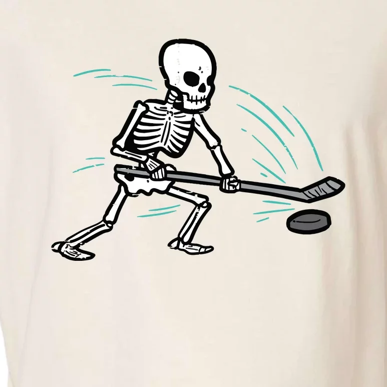 Skeleton Ice Hockey Halloween Costume Boy Garment-Dyed Women's Muscle Tee