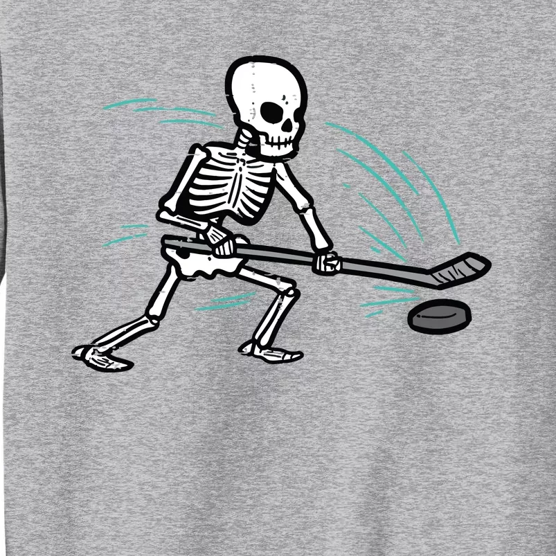 Skeleton Ice Hockey Halloween Costume Boy Tall Sweatshirt