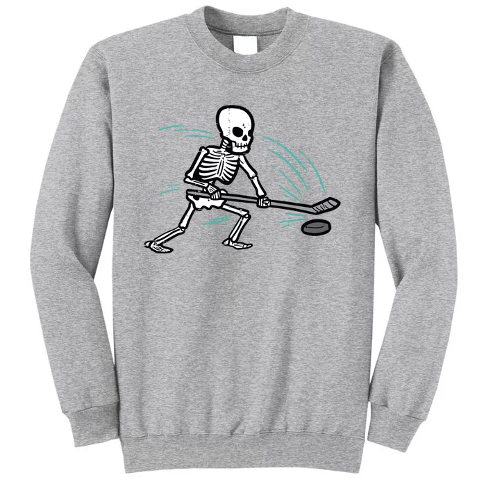 Skeleton Ice Hockey Halloween Costume Boy Tall Sweatshirt