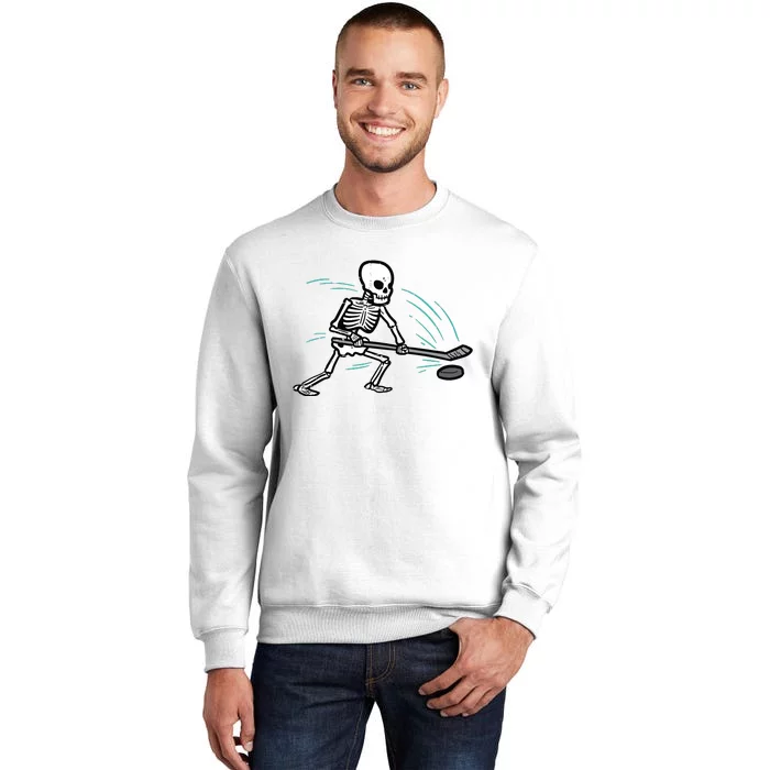 Skeleton Ice Hockey Halloween Costume Boy Sweatshirt