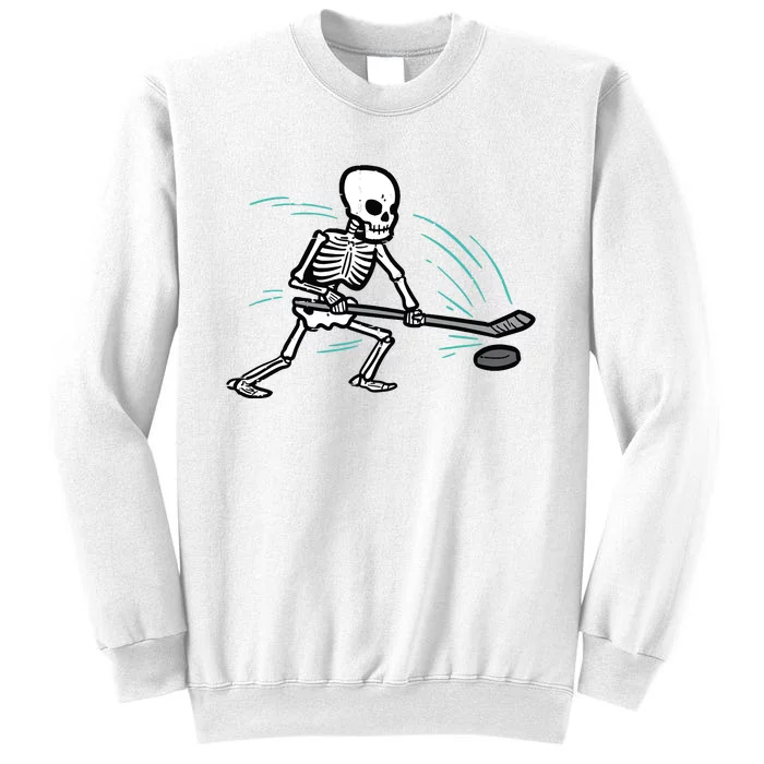 Skeleton Ice Hockey Halloween Costume Boy Sweatshirt