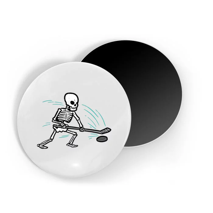 Skeleton Ice Hockey Halloween Costume Boy Magnet