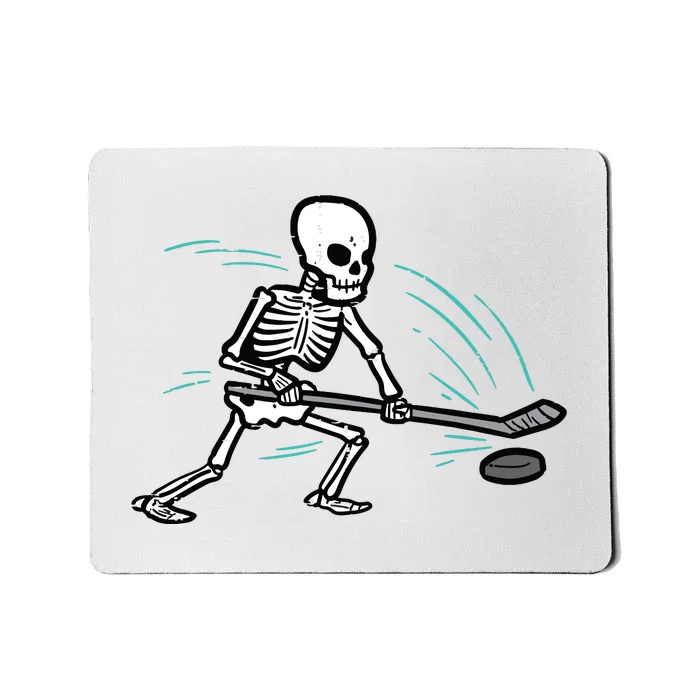 Skeleton Ice Hockey Halloween Costume Boy Mousepad