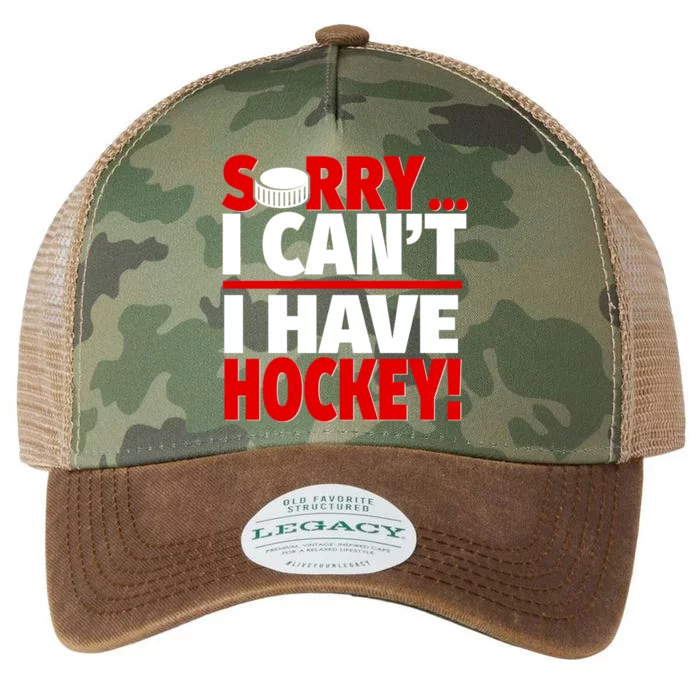 Sorry I Have Hockey Hockey Coach Or Hockey Player Funny Gift Legacy Tie Dye Trucker Hat