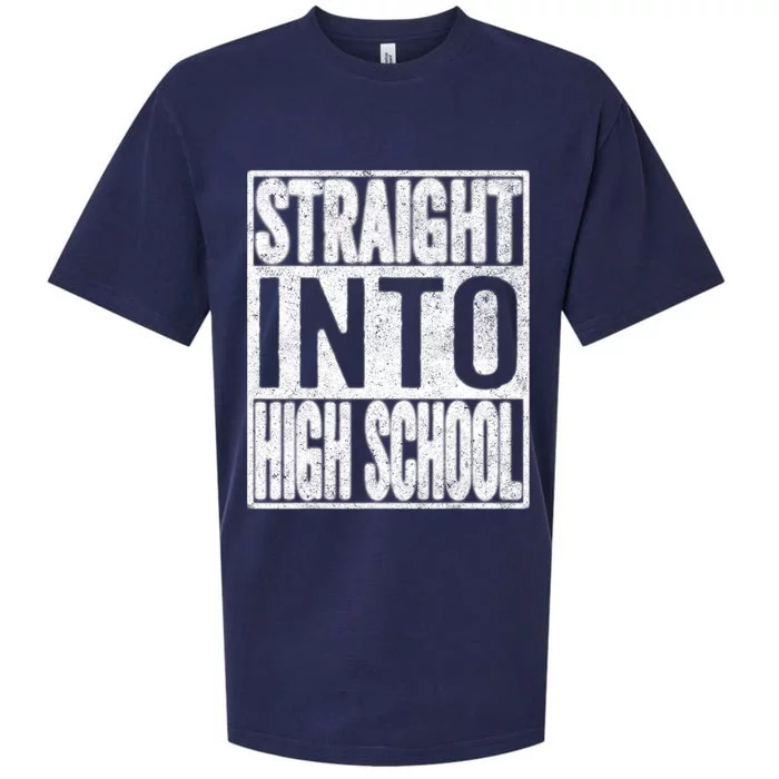 Straight Into High School Back To School Funny Gift Sueded Cloud Jersey T-Shirt