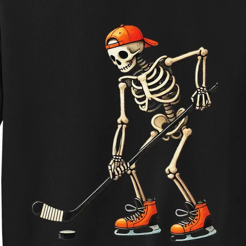 Skeleton Ice Hockey Halloween Costume Gift Sweatshirt