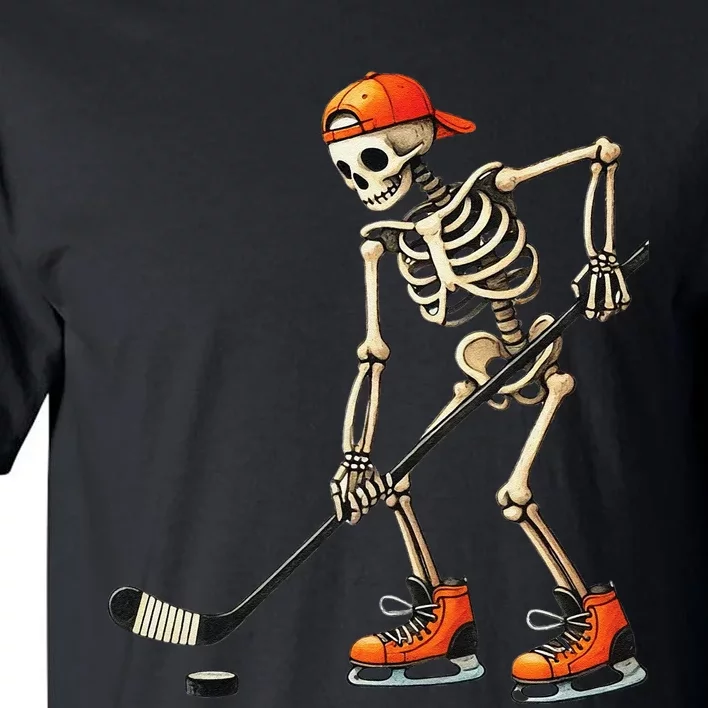 Skeleton Ice Hockey Halloween Costume Gift Tall T-Shirt