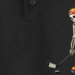 Skeleton Ice Hockey Halloween Costume Gift Dry Zone Grid Performance Polo