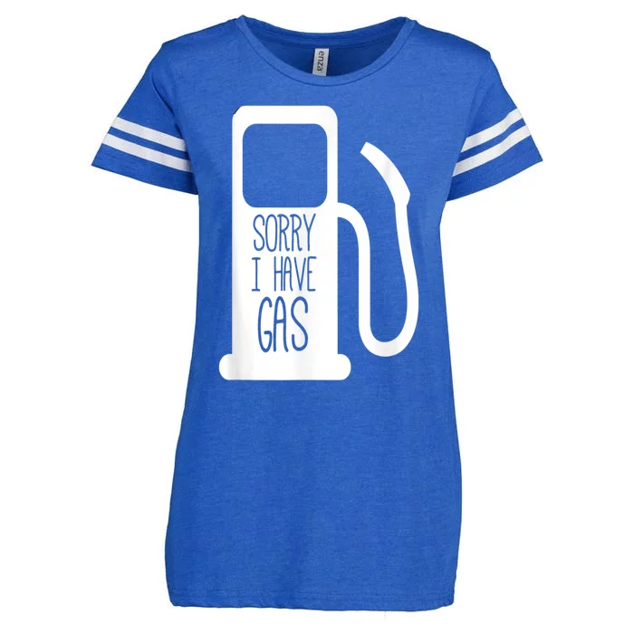 Sorry I Have Gas Funny Fart Toilet Humor Pump Enza Ladies Jersey Football T-Shirt