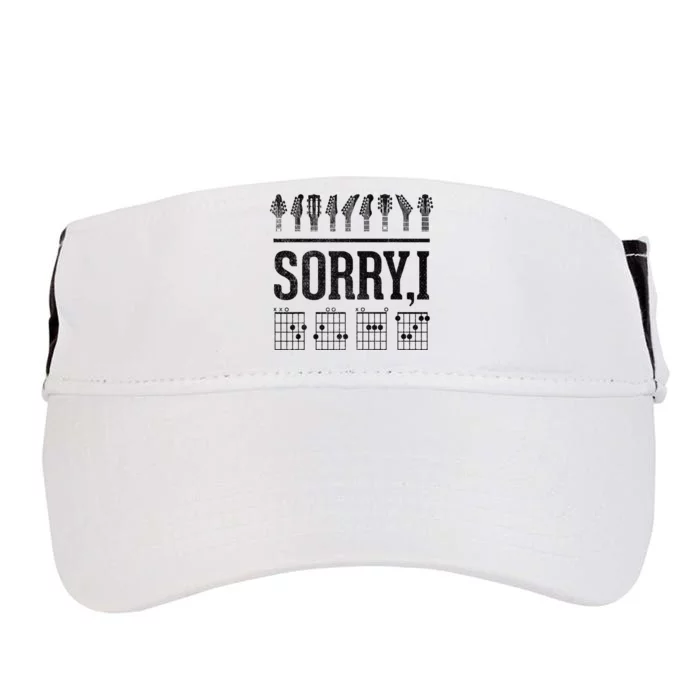 Sorry IDGAF Hidden Message Music Note Dgaf Guitar Chords Adult Drive Performance Visor