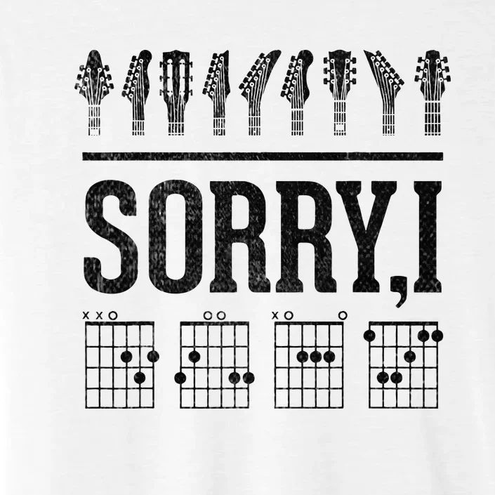 Sorry IDGAF Hidden Message Music Note Dgaf Guitar Chords ChromaSoft Performance T-Shirt