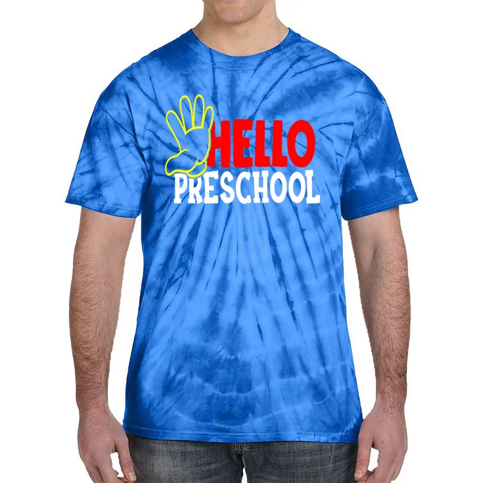 School Is Here PreSchool With Buddies To Have Fun With Funny Gift Tie-Dye T-Shirt