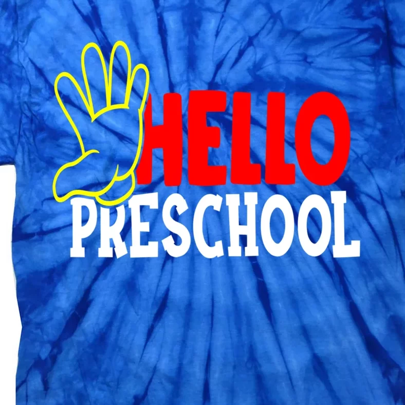 School Is Here PreSchool With Buddies To Have Fun With Funny Gift Tie-Dye T-Shirt