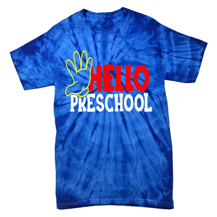 School Is Here PreSchool With Buddies To Have Fun With Funny Gift Tie-Dye T-Shirt