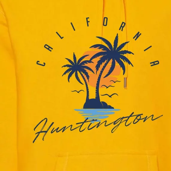 Summer In Huntington Beach Californa Premium Hoodie