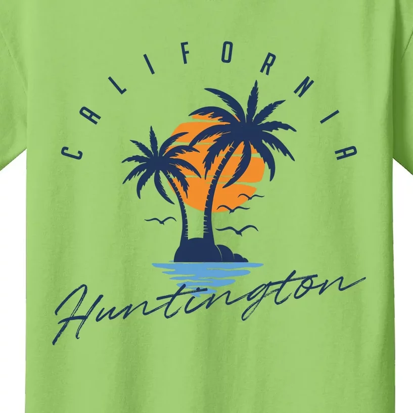 Summer In Huntington Beach Californa Kids T-Shirt