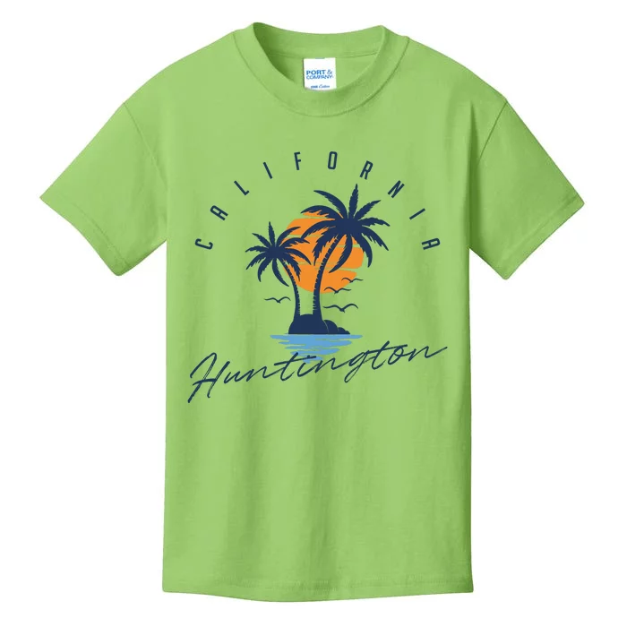 Summer In Huntington Beach Californa Kids T-Shirt