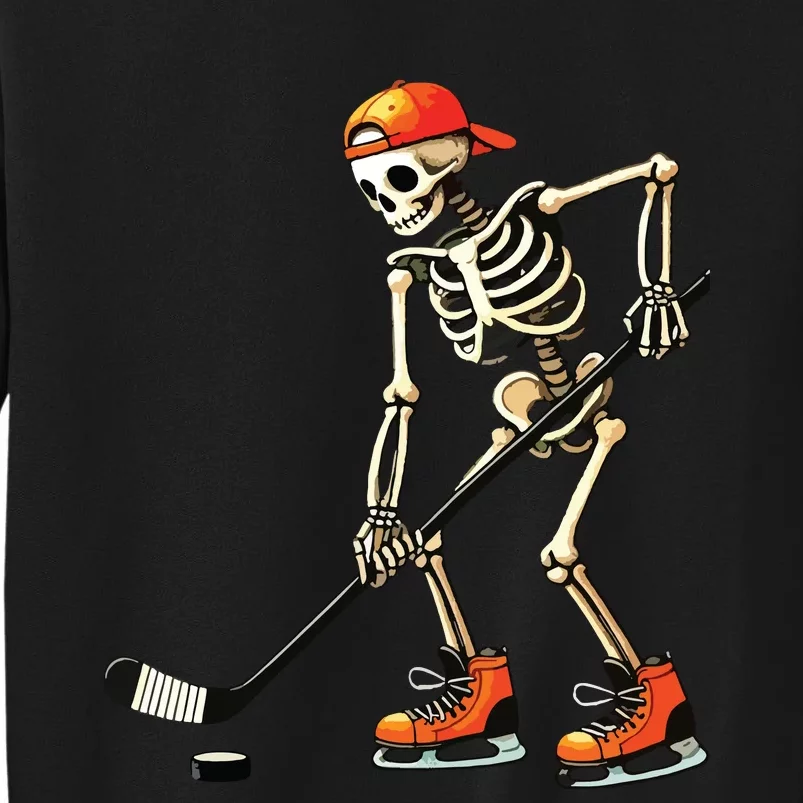 Skeleton Ice Hockey Halloween Sweatshirt