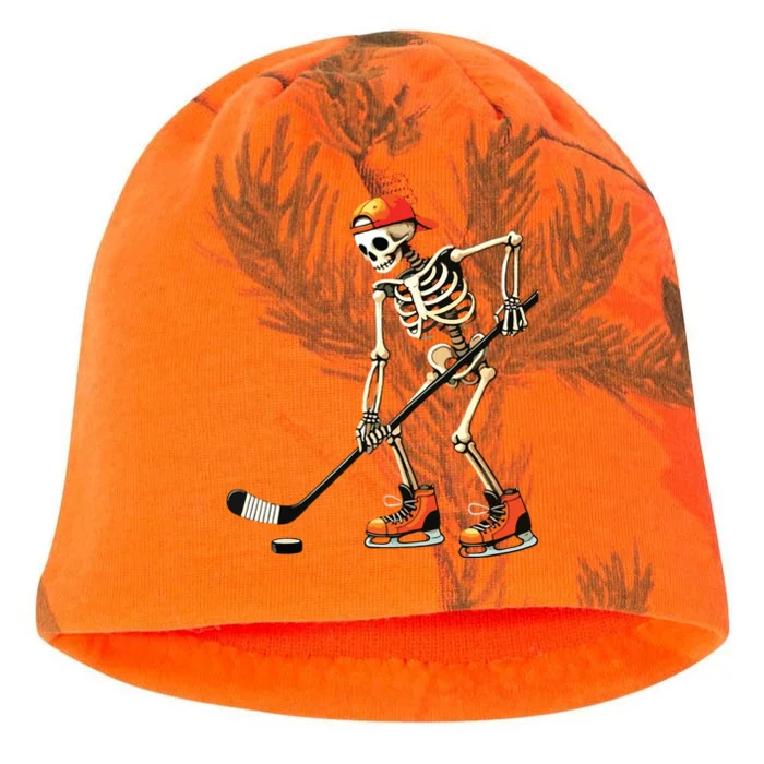 Skeleton Ice Hockey Halloween Kati - Camo Knit Beanie