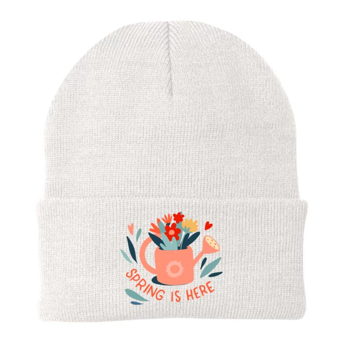 Spring Is Here Gardening Floral Knit Cap Winter Beanie