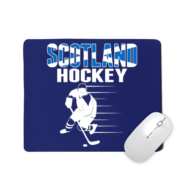 Scotland Ice Hockey Lovers Jersey Scottish Hockey Team Fans Premium Mousepad