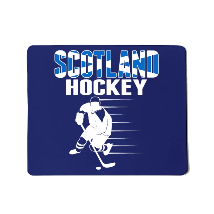 Scotland Ice Hockey Lovers Jersey Scottish Hockey Team Fans Premium Mousepad